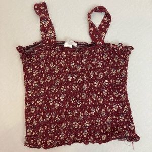 Smocked floral top